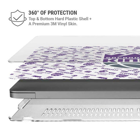 NBA Sacramento Kings History Logo Blast MacBook Pro 14in (2021-24) Case plus Skin