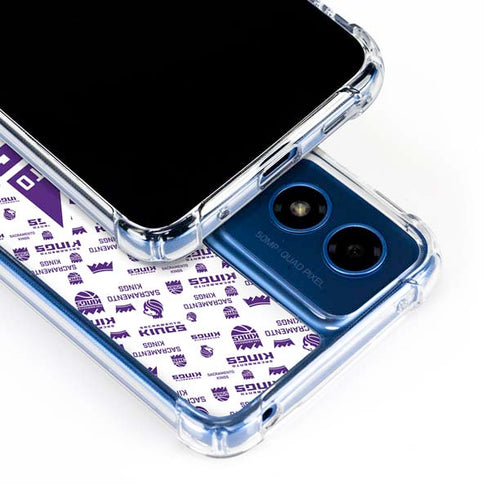 NBA Sacramento Kings History Logo Blast Moto G 5G (2024) Clear Case