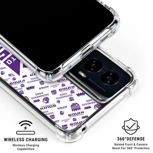 NBA Sacramento Kings History Logo Blast Moto G Power 5G (2024) Clear Case