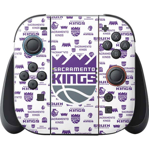 NBA Sacramento Kings History Logo Blast Nintendo Skins