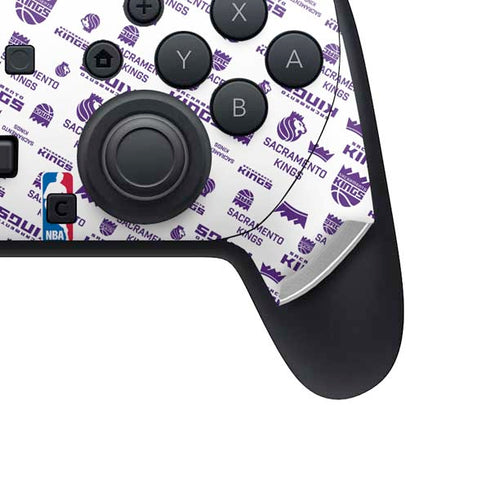 NBA Sacramento Kings History Logo Blast Nintendo Switch 2 (2025) Pro Controller Skin