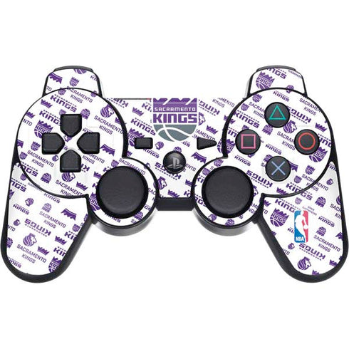 NBA Sacramento Kings History Logo Blast PS3 Dual Shock wireless controller Skin