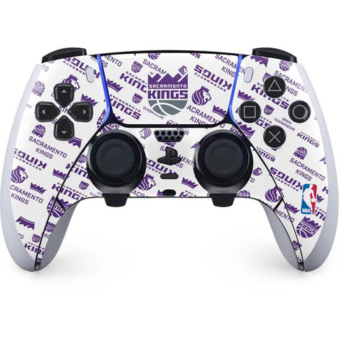 NBA Sacramento Kings History Logo Blast PS5 DualSense Edge Pro Controller Skin