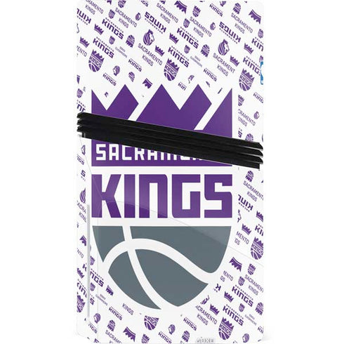 NBA Sacramento Kings History Logo Blast PS5 Pro Disk Console Skin