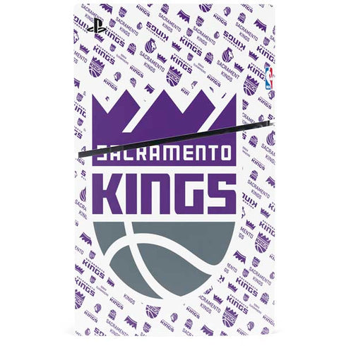 NBA Sacramento Kings History Logo Blast PS5 Slim Digital Edition Console Skin
