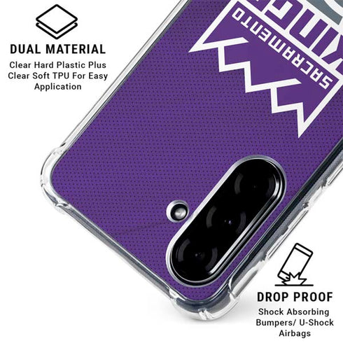 NBA Sacramento Kings Jersey Galaxy A36 5G Clear Case