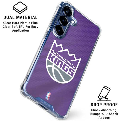 NBA Sacramento Kings Jersey Galaxy S25 Plus Clear Case
