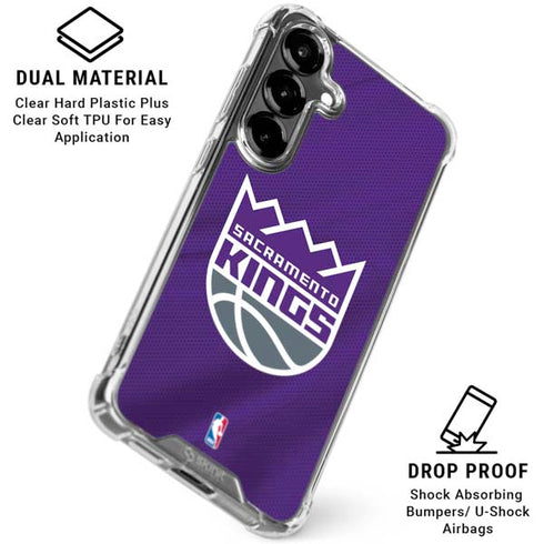 NBA Sacramento Kings Jersey Galaxy S26 Clear Case