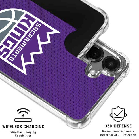NBA Sacramento Kings Jersey Galaxy S26 Plus Clear Case