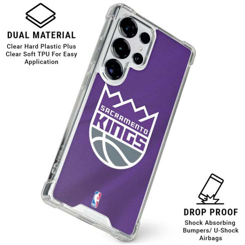 NBA Sacramento Kings Jersey Galaxy S26 Ultra Clear Case