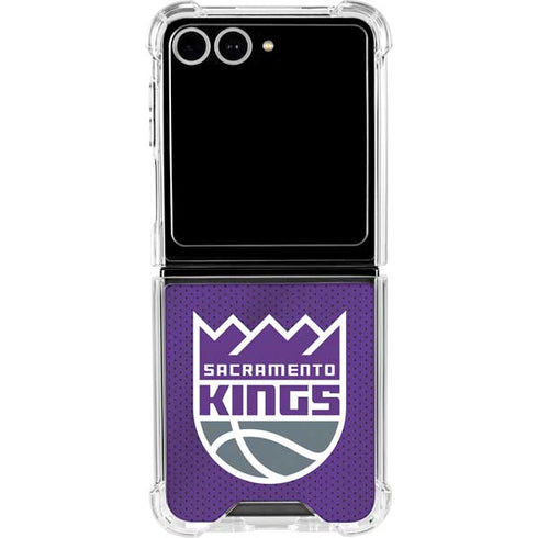 NBA Sacramento Kings Jersey Galaxy Z Flip7 Clear Case