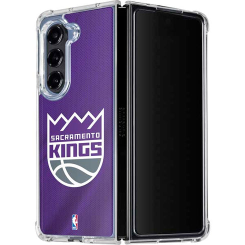 NBA Sacramento Kings Jersey Galaxy Z Fold5 5G Clear Case