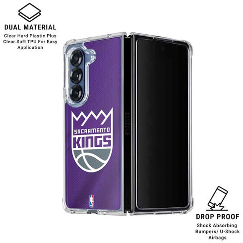 NBA Sacramento Kings Jersey Galaxy Z Fold7 Clear Case