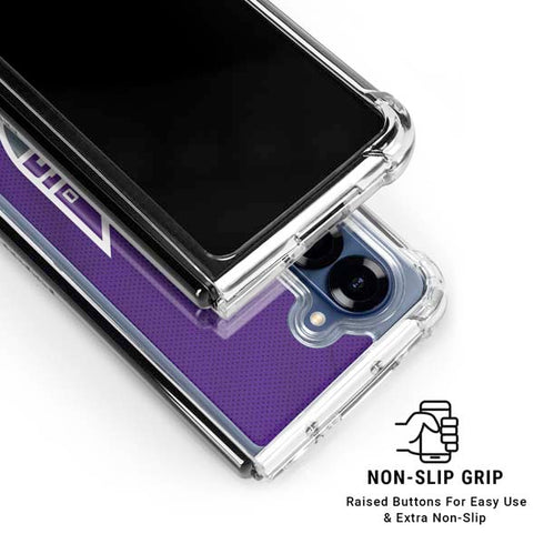 NBA Sacramento Kings Jersey Galaxy Z Fold7 Clear Case