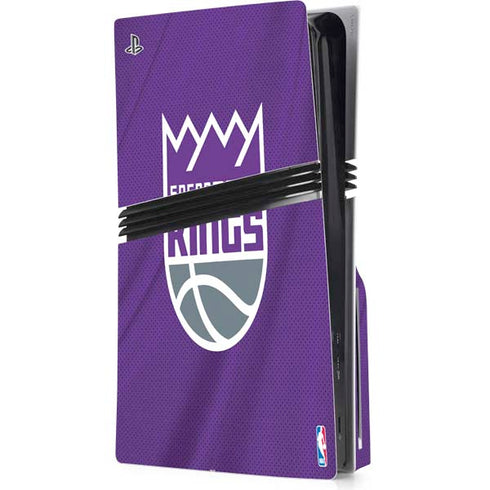 NBA Sacramento Kings Jersey PS5 Pro Disk Console Skin