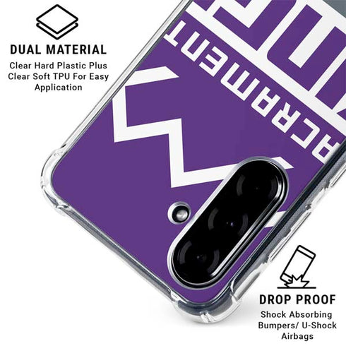 NBA Sacramento Kings Large Logo Galaxy A36 5G Clear Case