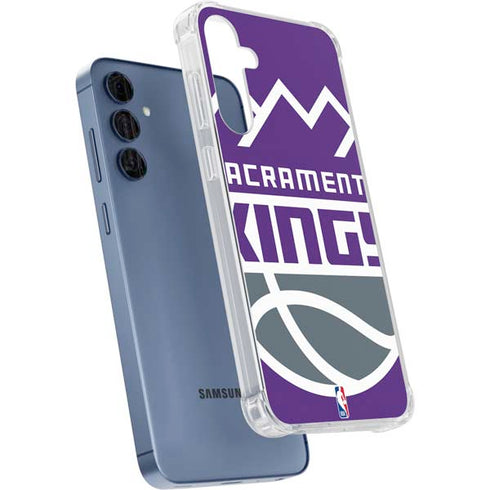 NBA Sacramento Kings Large Logo Galaxy A55 5G Clear Case