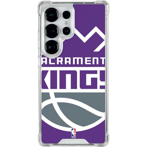 NBA Sacramento Kings Large Logo Galaxy S25 Ultra Clear Case