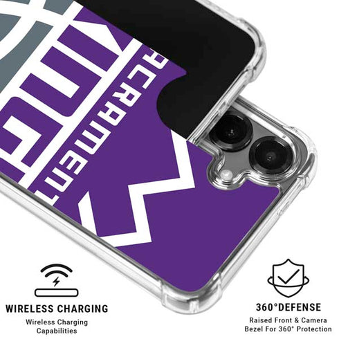 NBA Sacramento Kings Large Logo Galaxy S26 Plus Clear Case
