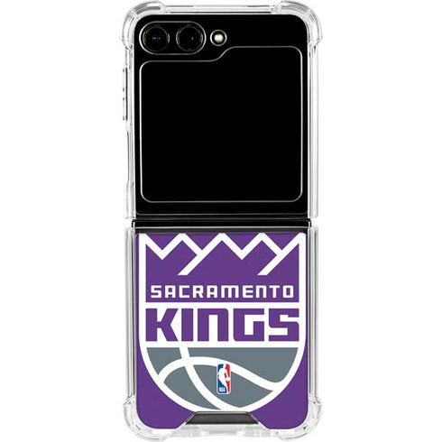 NBA Sacramento Kings Large Logo Galaxy Z Flip6 Clear Case