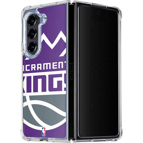 NBA Sacramento Kings Large Logo Galaxy Z Fold5 5G Clear Case