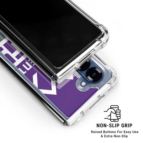 NBA Sacramento Kings Large Logo Galaxy Z Fold6 Clear Case