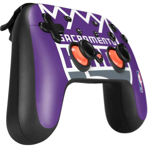 NBA Sacramento Kings Large Logo Google Stadia Controller Skin