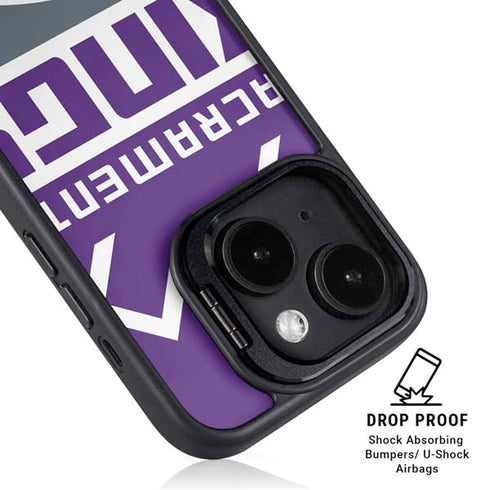 NBA Sacramento Kings Large Logo iPhone 14 Kickstand Case