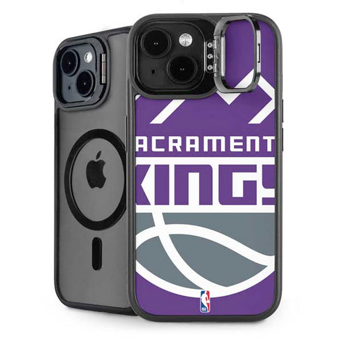 NBA Sacramento Kings Large Logo iPhone 14 Plus Kickstand Case