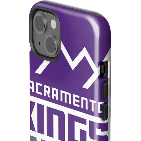 NBA Sacramento Kings Large Logo iPhone 15 Impact Case
