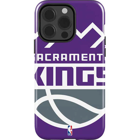 NBA Sacramento Kings Large Logo iPhone 15 Pro Impact Case