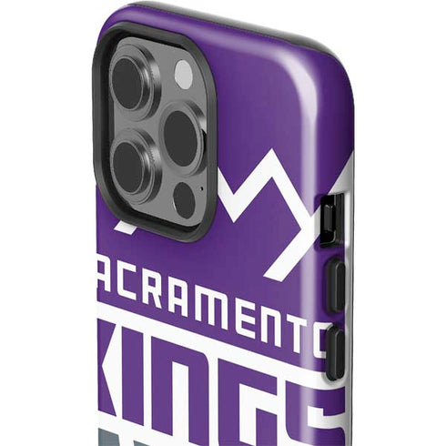 NBA Sacramento Kings Large Logo iPhone 15 Pro Impact Case
