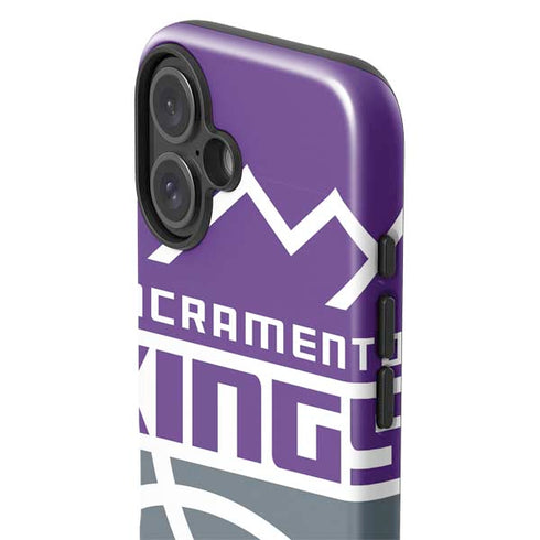 NBA Sacramento Kings Large Logo iPhone 16 Impact Case