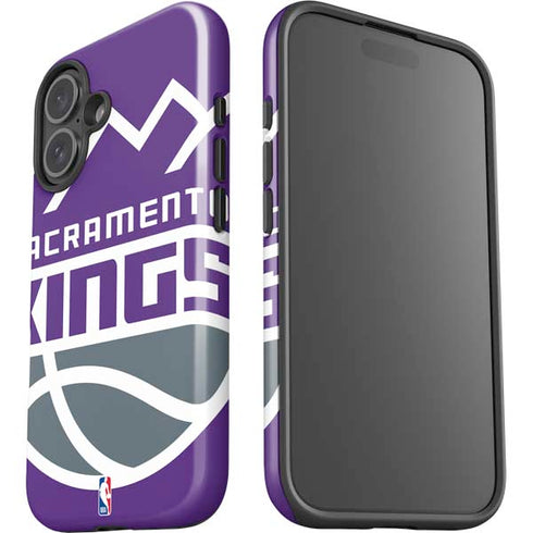 NBA Sacramento Kings Large Logo iPhone 16 Impact Case