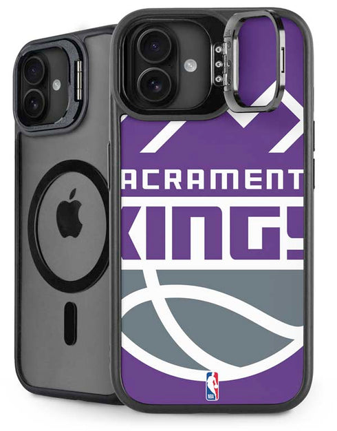 NBA Sacramento Kings Large Logo iPhone 16 Plus Kickstand Case