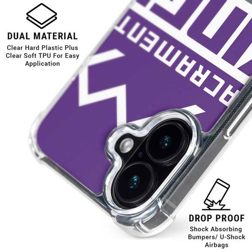 NBA Sacramento Kings Large Logo iPhone 16 Plus MagSafe Case