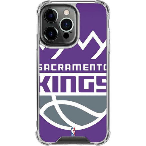 NBA Sacramento Kings Large Logo iPhone 16 Pro Clear Case