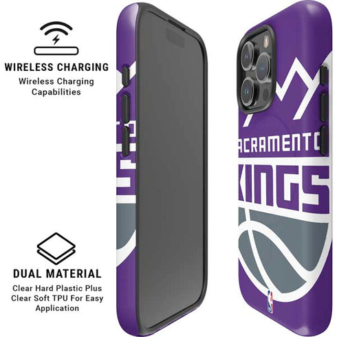 NBA Sacramento Kings Large Logo iPhone 16 Pro Magsafe Impact Case
