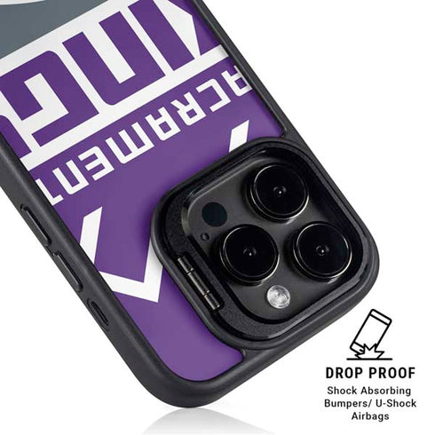 NBA Sacramento Kings Large Logo iPhone 16 Pro Max Kickstand Case