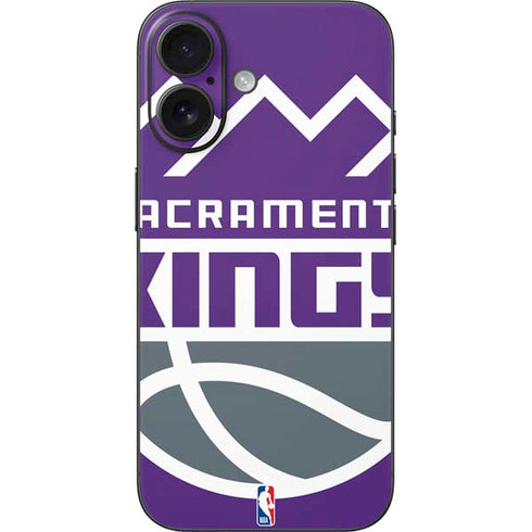 NBA Sacramento Kings Large Logo iPhone 16 Skin