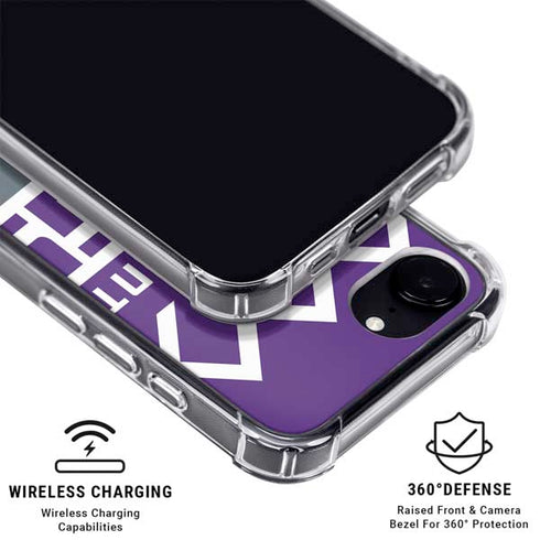 NBA Sacramento Kings Large Logo iPhone 16e Clear Case
