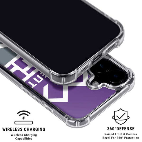 NBA Sacramento Kings Large Logo iPhone 17 Clear Case