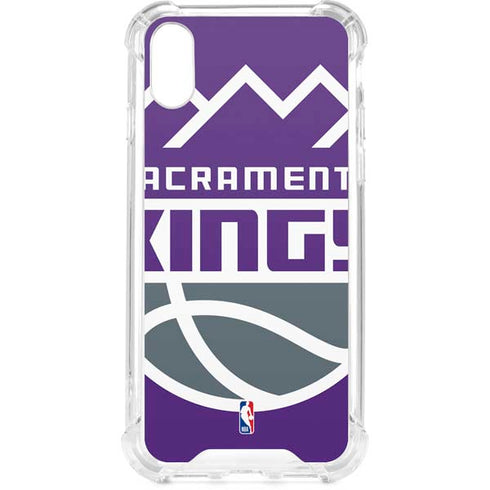 NBA Sacramento Kings Large Logo iPhone XS Clear Case