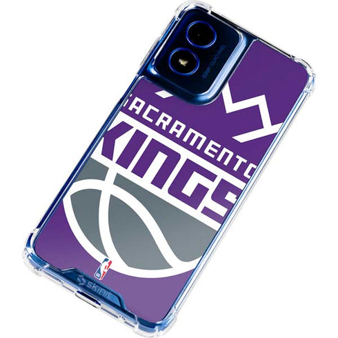 NBA Sacramento Kings Large Logo Moto G 5G (2024) Clear Case