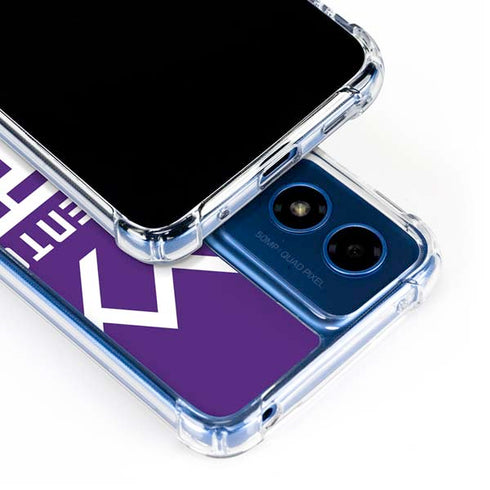NBA Sacramento Kings Large Logo Moto G 5G (2024) Clear Case
