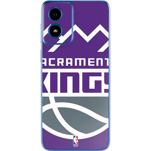 NBA Sacramento Kings Large Logo Moto G Play 4G (2024) Skin