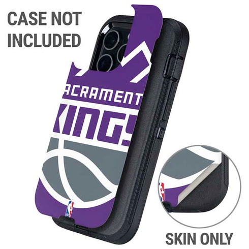 NBA Sacramento Kings Large Logo Otterbox Defender iPhone Skin