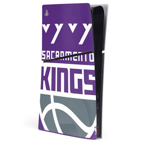 NBA Sacramento Kings Large Logo PS5 Slim Digital Edition Console Skin
