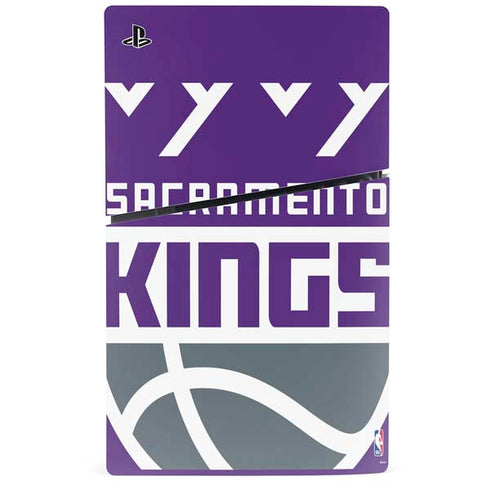 NBA Sacramento Kings Large Logo PS5 Slim Digital Edition Console Skin