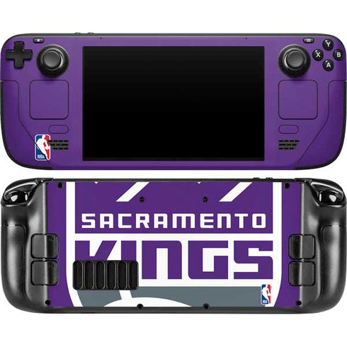 NBA Sacramento Kings Large Logo Steam Deck Handheld Gaming Computer OLED Skin